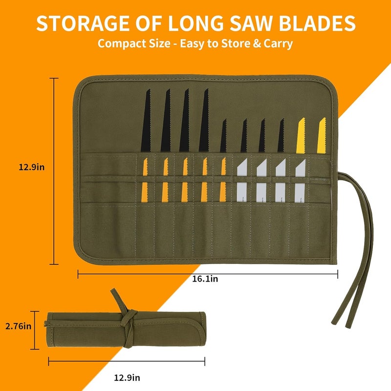 JCWPVA Portable Saw Blade Storage Case - Lightweight and Easy to Carry for Reciprocating, Wood Pruning Saw Blades - Perfect for DIY, Professional Craftsmen, Construction Workers (Case Only) - Image 2
